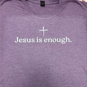 Purple Graphic T-Shirt with Inspirational Message